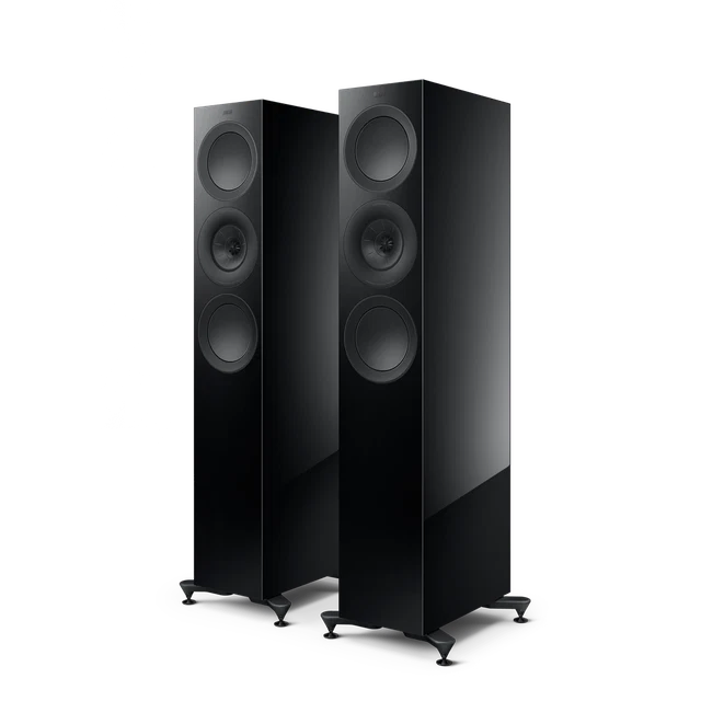KEF R7 Meta – Satin Juoda, Riešutmedis