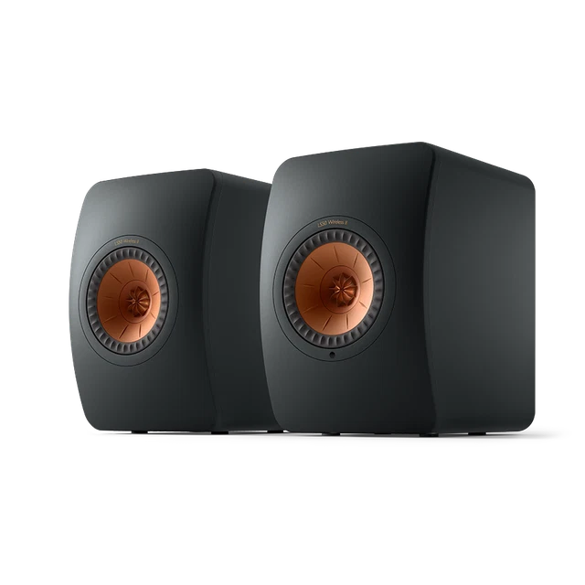 KEF LS50 II Wireless – Carbon Juoda, Titan Pilka