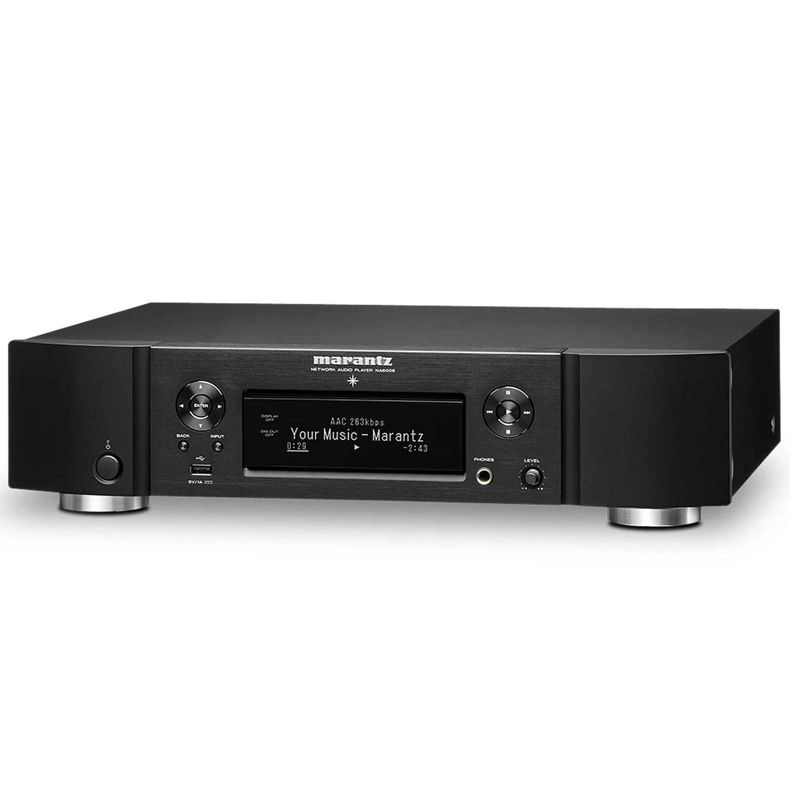 MARANTZ NA6006 Juoda, Sidabrinė